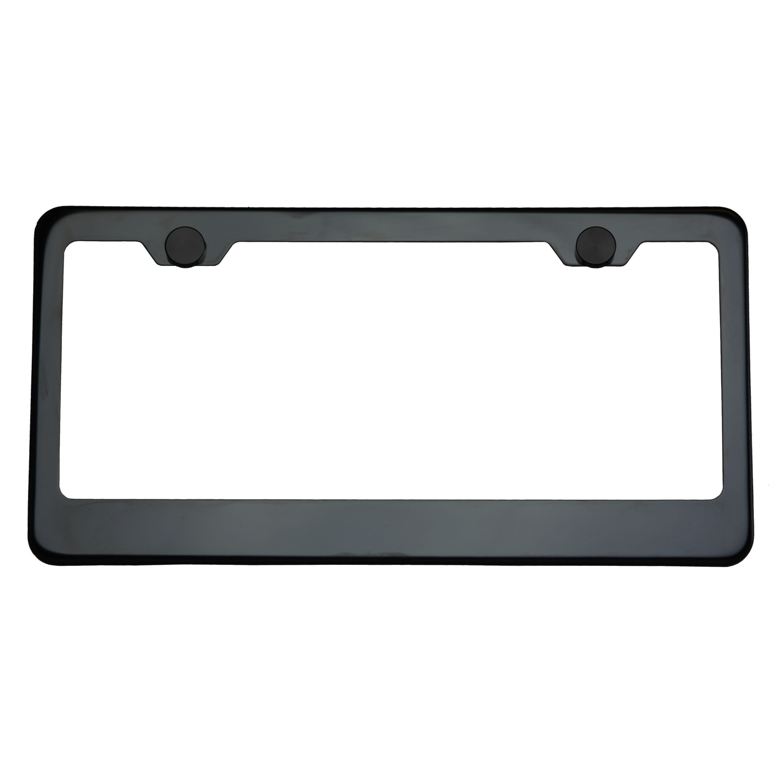 thumbnail image 2 of Sleek Stainless Steel License Plate Frame – Black Finish, Rustproof & Durable, Universal Fit For Cars 2 of 5